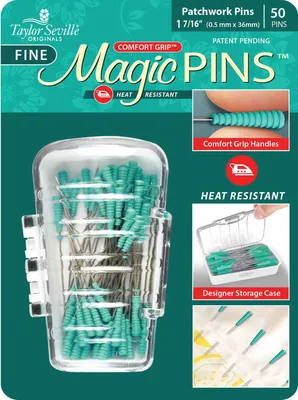 Produktbild von Taylor Seville Magic Pins - Patchwork FEIN 0,5 x 36 mm : 100 Stück Packungsgröße: 100 Stück