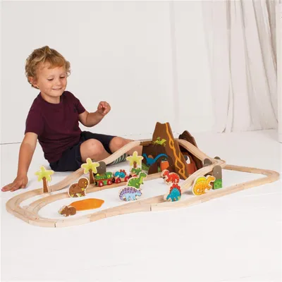 Obrázok produktu pre Bigjigs Rail Drevený vláčik Dinosaurus