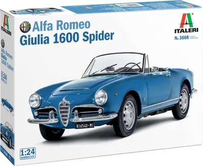 Immagine prodotto di Model Kit auto 3668 - Alfa Romeo Giulia 1600 Spider (1:24)