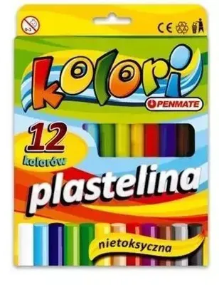 Zdjęcie produktu dla Plastelina 12 kolorów PENMATE