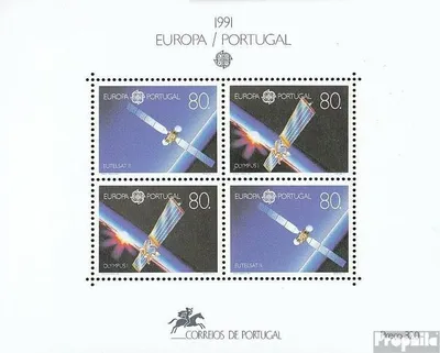 Produktbild von Briefmarken Portugal 1991 Mi Block78 (kompl.Ausg.) gestempelt Europäische Weltraumfahrt