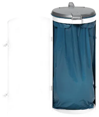 Zdjęcie produktu dla Kosz na śmieci z drzwiczkami 120 l biały H 900 mm