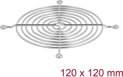 Immagine prodotto di DELOCK Lüftergitter 120 x 120 mm silber