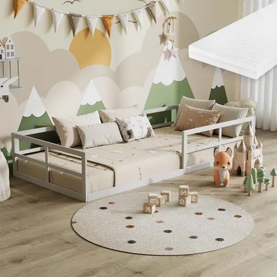 Image de Lit pour enfant Vitalispa Minno Blanc 90x200 avec matelas, Model 57754