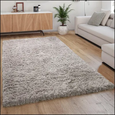 Immagine prodotto di Tappeto a pelo lungo Morbido Moderno Stile Shaggy Flokati Accogliente Tinta unita Grigio Dimensioni 160x230 cm