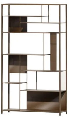 Immagine prodotto di Casa Padrino armadio a ripiani in metallo marrone 118 cm