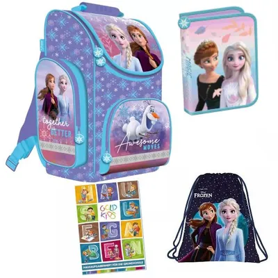 Obrázok produktu pre Sada aktoviek Frozen Ice Queen satchel penál taška na cvičebnice pre základnú školu sada 4 ks. Vhodné od prvého ročníka základnej školy