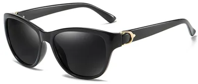 Obrázek produktu pro Techsuit - Sunglasses Polarized A572 dámské polarizační sluneční brýle s UV ochranou a PC rámem - černo-šedé