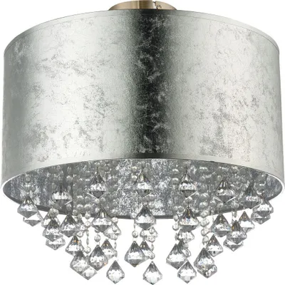 Produktbild von RGB LED Deckenlampe, Blattsilber Design mit Kristallen