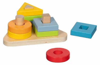 Image de Goki Houten Driehoekig Sorteerspel