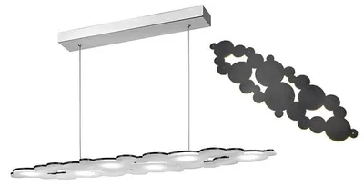 Produktbild von Sompex LED Esstischlampe DREAM – Design Hängeleuchte in Wolkenform, schwarz, dimmbar (98 cm)