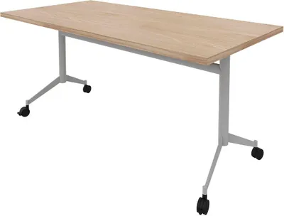 Produktbild von Quadrifoglio Mehrzwecktisch Pop-up ulme, alu rechteckig, T-Fuß-Gestell alu, 160,0 x 80,0 x 74,0 cm