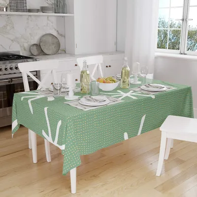 Polyester Tischdecke, wasserabweisend, 140x160 cm, Anti-Schimmel