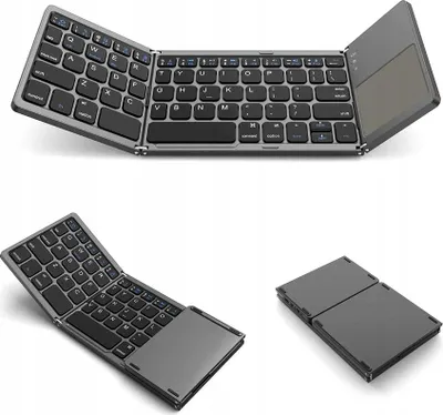 Obrázok produktu pre Skladacia bezdrôtová klávesnica Smartphone Android iPhone BT 15m touchpad
