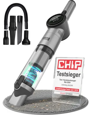Imagen del producto de Lebenlang LBL2305 9925102305: Aspiradora de mano inalámbrica, sin bolsa, con cargador y pantalla