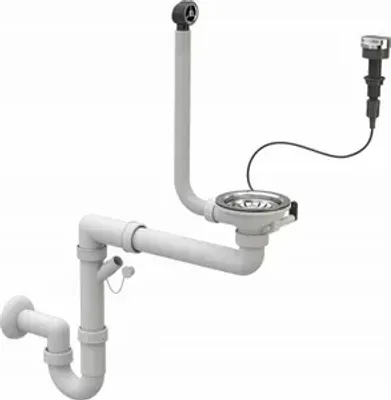 Obrázek produktu pro Dřezová výtoková armatura ø11,5 sifonový koš sifonu kuchyňský odtok automatický sifon