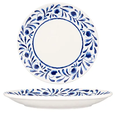 Zdjęcie produktu dla Talerz obiadowy Bonna, kolekcja Lavis Blue, porcelana, 27 cm