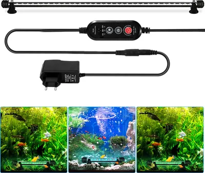 Immagine prodotto di TolleTour 58cm LED illuminazione acquario IP67 impermeabile RGB luce dimmerabile serbatoio pesce lampada subacquea