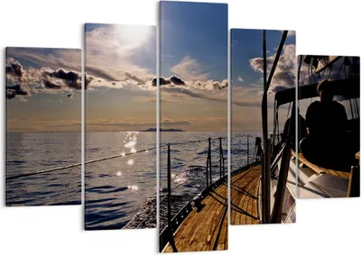 Produktbild von Bild auf Leinwand - Leinwandbild - Kroatien Yacht Segeln Segelboot - 150x100cm - Wand Bild - Wanddeko - Leinwanddruck - Bilder - Kunstdruck - Leinwand bilder - Wandkunst - EA150x100-0426