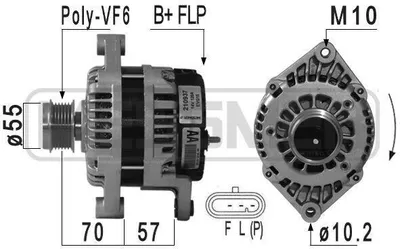 Immagine prodotto di ERA 210937A Alternatore 120 A 14 V per OPEL ANTARA, CHEVROLET CAPTIVA (C100, C140) e VAUXHALL Antara (L07)