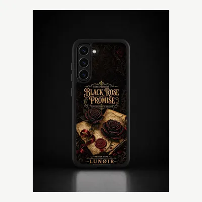 Image de Coque de protection pour Samsung S23 Plus, étui de téléphone avec motif de rose noire – LUNØIR ©