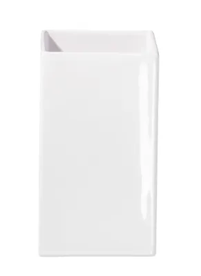 Produktbild von ASA Selection Quadro Vase, Blumenvase, Blumen Dekoration, Keramikvase, Keramik, Weiß, 21 cm, 4606005