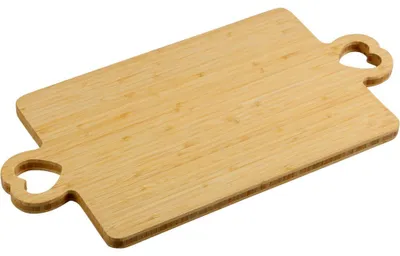 Produktbild von KESPER 58497 Schneidebrett mit Herzgriffen, Bambus 50 x 25 x 1,8 cm
