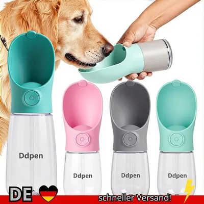 Produktbild von Hundewasserflasche Wasserspender für Hunde Katzen