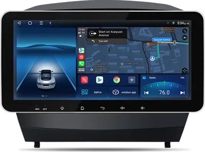 Obrázok produktu pre 4+64G Für Hyundai ix35 Tucson 2011-2014 autorádio 10.33 zoll 8kern SWC WIFI DAB BT RDS carplay 4GSIM