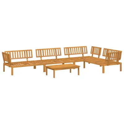 Produktbild von Stabli Möbel 5-tlg. Garten-Sofagarnitur aus Paletten Massivholz Akazie - Gartensofas Neu design651328