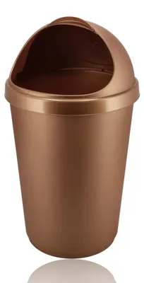 Productafbeelding van Afvalbak 50 l, rozengoud, kunststof, met rollid, voor keuken