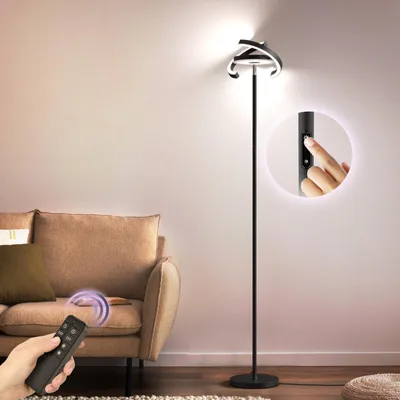 Produktbild von FIMEI Saturn-Stehlampe 36W,Stufenlos dimmbar, 3000K-6000K, Steuerung per Fernbedienung/Touchbedienung