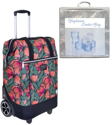 Produktbild von Einkaufstrolley große Räder Punta Big Wheel 40 L Einkaufsroller Shopper Einkaufswagen Trolley Trolly 10303-2614 Orange Blossom Fruits + Thermo Tasche