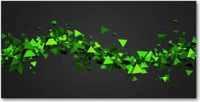 Produktbild von Tulup® Leinwandbild - 140x70 cm - Wandkunst - Drucke auf Leinwand - Leinwanddruck  - Sonstige - Grün - Geometrische Welle