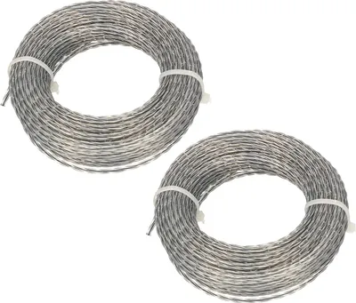 Produktbild von KOTARBAU® 2er Set Kernverstärkter Rasentrimmerfaden 2,0 mm x 15m (30m) Fadenspule für Motorsensen Professionell