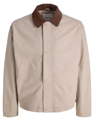 Image de Jack & Jones 12288889_132_XXL, Unie, Adulte, Fermeture éclair, Bouton, Coton, Beige