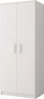 Produktbild von Drehtürenschrank Jonas I WEISS 2D 06 80 cm (GRIFFEN: WEISS)