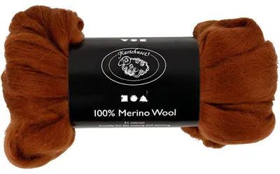 Produktbild von Wolle, Dicke 21 my, Braun, 100 g/ 1 Pck [HOB-46024]