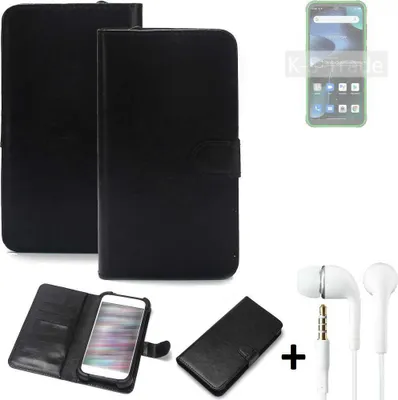 Produktbild von K-S-Trade Wallet Case Handyhülle kompatibel mit Blackview BV5200 Pro Schutzhülle Flip cover Flipstyle Tasche Hülle Flipcover Slim Bumper schwarz +