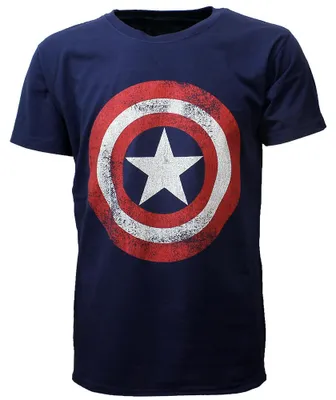 Immagine prodotto di Maglietta Marvel Comics con lo scudo distorto di Capitan America - XL