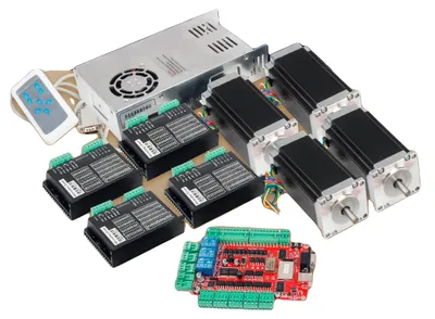 Produktbild von CNC-Controller-Kit, Schrittmotoren, Breakout-Board, 4-Achsen-Kit