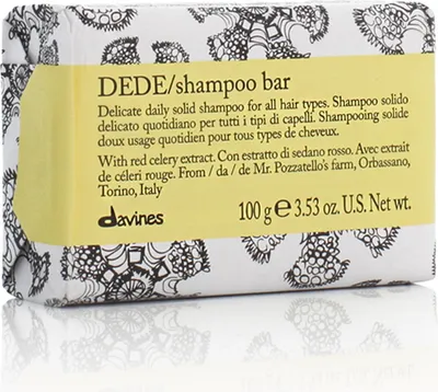 Immagine prodotto di Davines Essential Haircare Dede Shampoo Bar shampoo solido con effetto nutriente per tutti i tipi di capelli 100 g