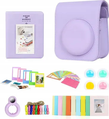 Zdjęcie produktu dla ZESTAW 8w1 Akcesoria do FujiFilm INSTAX Mini 12 / Fioletowy