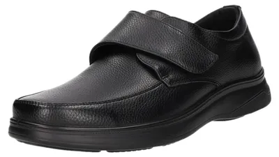 Produktbild von Slipper/Kletthalbschuh mit Mehrweite Freizeit (sportlicher Boden) B1004-BK