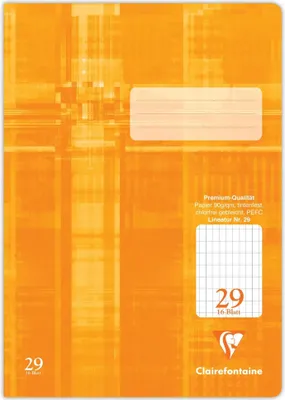 Produktbild von Clairefontaine Schulheft Premium DIN A4 Lineatur 29 32 Blatt