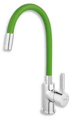 Immagine prodotto di Miscelatore per lavello Ferro, verde-cromo con braccio elastico