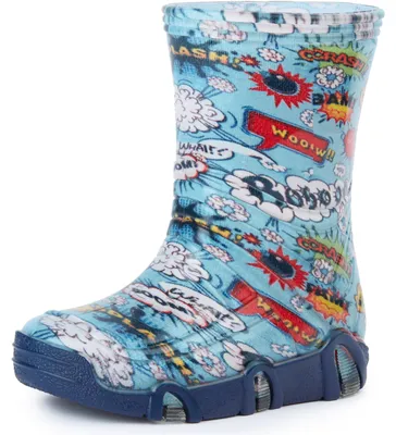 Produktbild von Ladeheid Kinder Mädchen Jungen Gummistiefel Gefüttert SwkBW (Mehrfarbig Bang, 23/24)