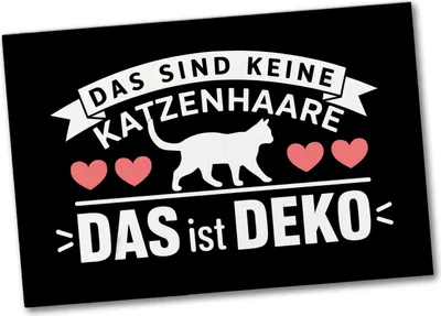 Produktbild von Keine Katzenhaare nur Deko Katzen Souvenir Magnet