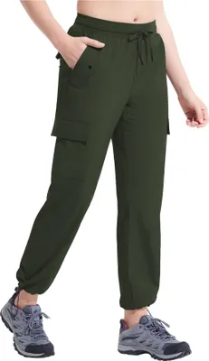 Immagine prodotto di Pantaloni da trekking da donna 3/4 Cargo Pantaloni da escursionismo Impermeabili Outdoor Capri Verde XS
