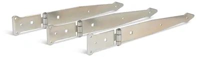 Zdjęcie produktu dla Alberts 315337 Wieszak do rzucania, z nitowanym trzpieniem, ocynkowany, pasywowany grubowarstwowo, zawias 300 x 45 mm, zawias 101 x 63 mm, zestaw 3 szt